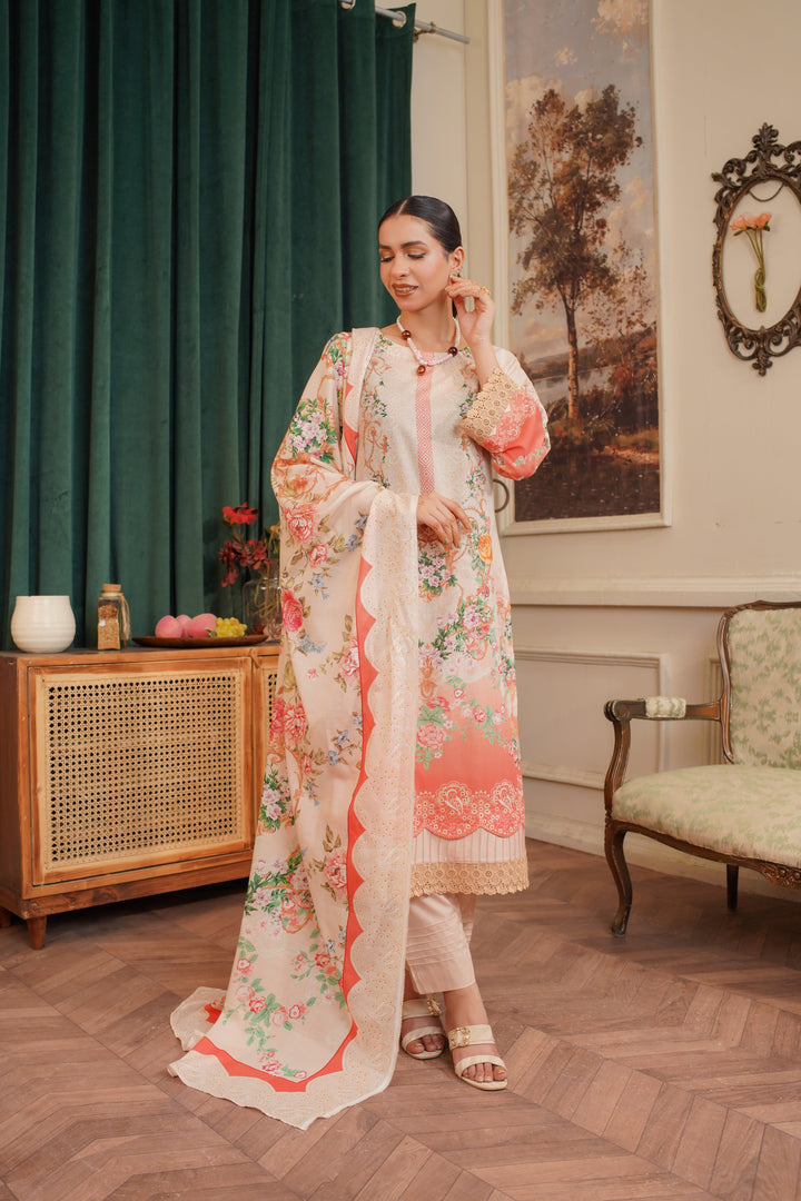 Pastel Petals - Lala Mashaal Stitched