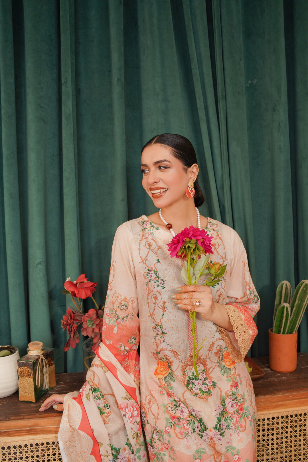 Pastel Petals - Lala Mashaal Stitched