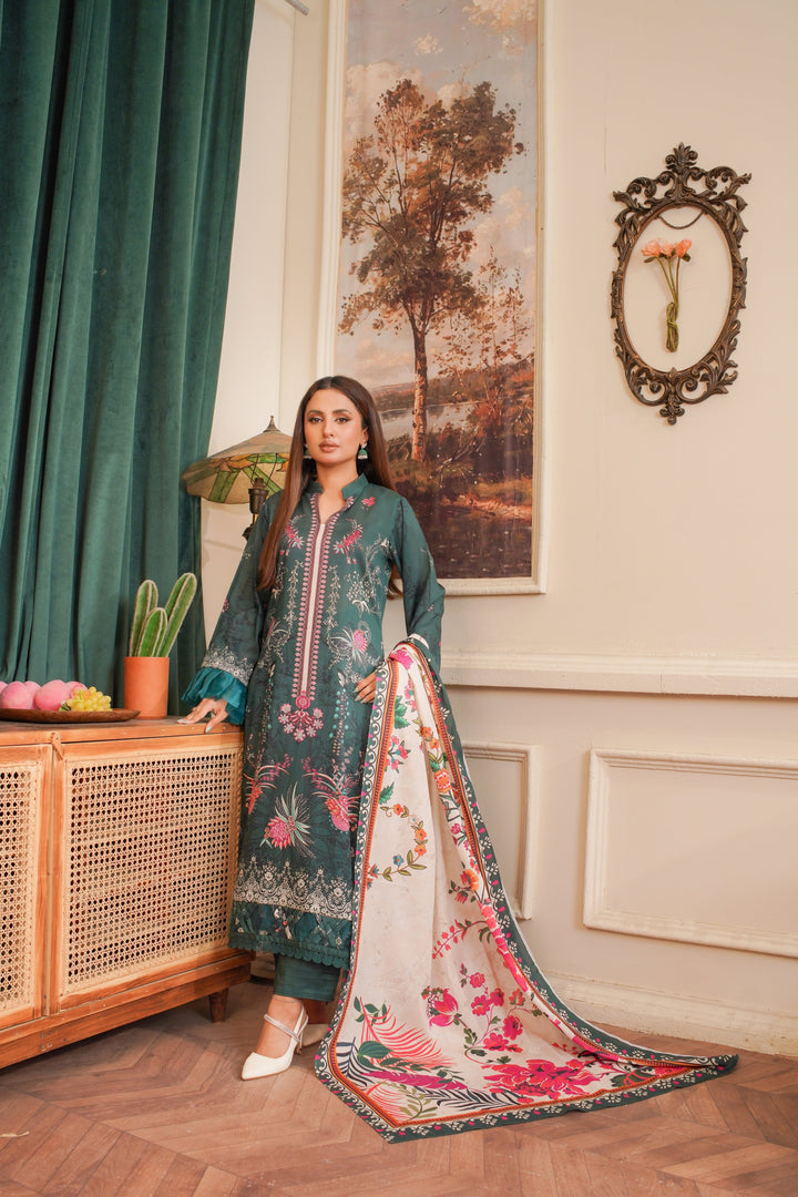 Emerald Whisper - Lala Mashaal Stitched