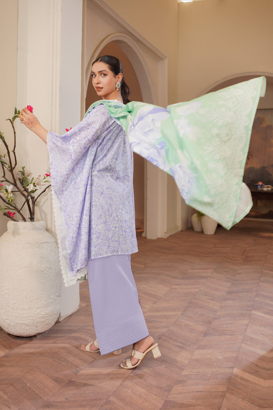 Olive Blossom - Lala Mashaal Stitched