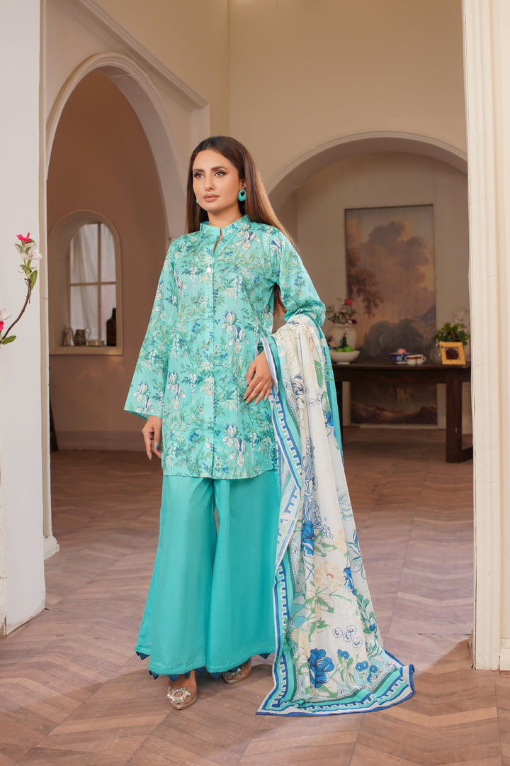 Serene Mint - Lala Mashaal Stitched