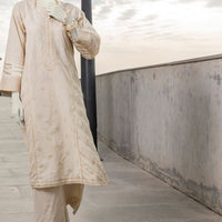 Dyed Brown Kurti - J. Junaid Jamshed