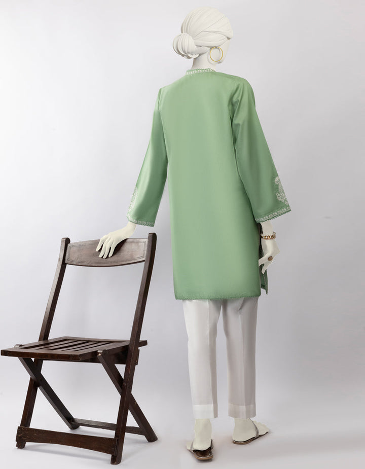 Lawn Green Kurti - J. Junaid Jamshed
