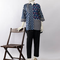 Lawn Blue Kurti - J. Junaid Jamshed