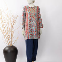 Lawn Multicolor Kurti - J. Junaid Jamshed