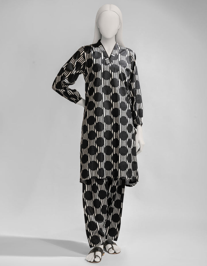 Lawn Black Kurti - J. Junaid Jamshed