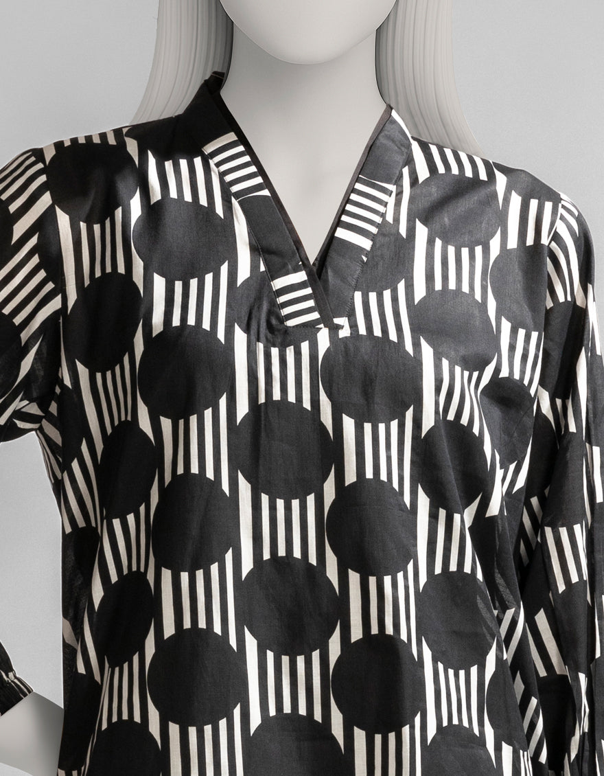 Lawn Black Kurti - J. Junaid Jamshed