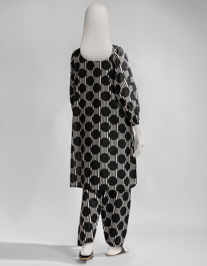 Lawn Black Kurti - J. Junaid Jamshed
