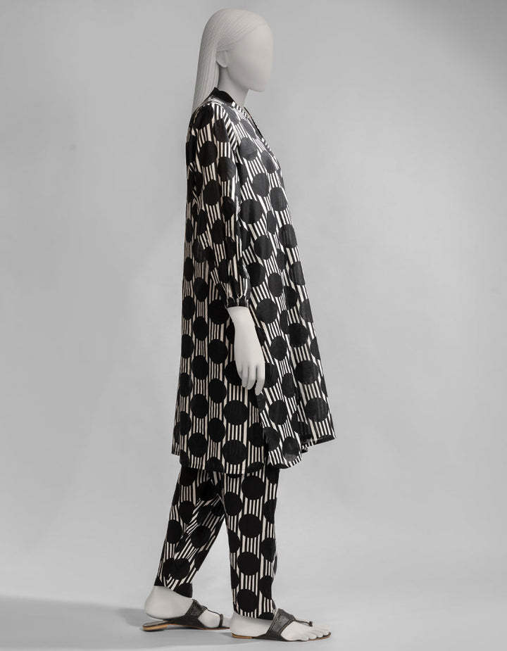 Lawn Black Kurti - J. Junaid Jamshed