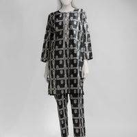 Lawn Black Kurti - J. Junaid Jamshed