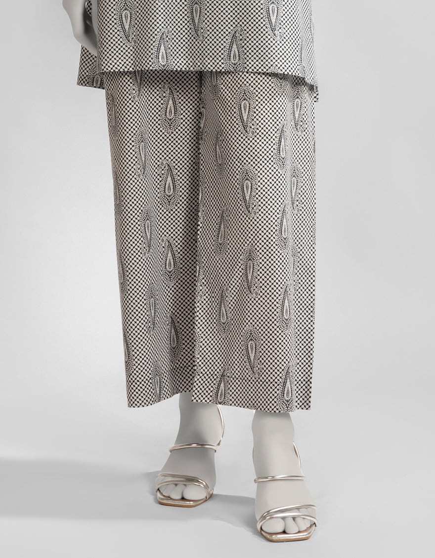 Lawn White Trouser - J. Junaid Jamshed