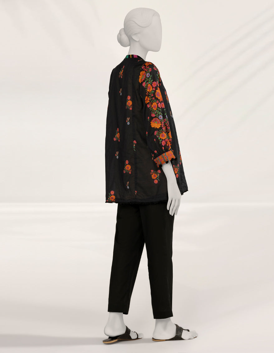 Lawn Black Kurti - J. Junaid Jamshed