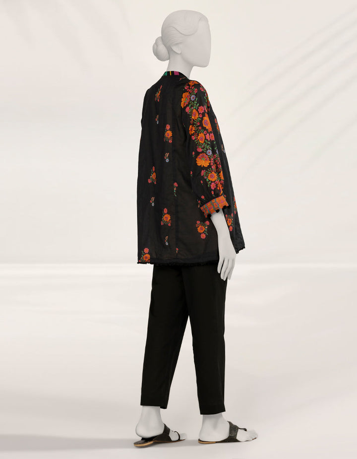 Lawn Black Kurti - J. Junaid Jamshed
