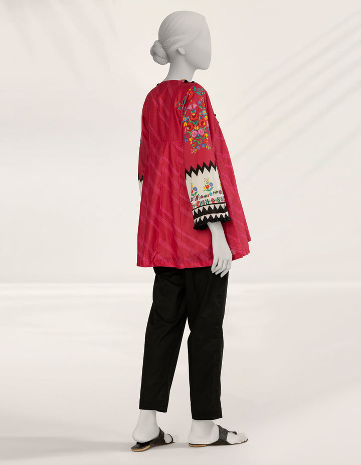 Lawn Pink Kurti - J. Junaid Jamshed