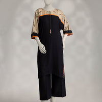 Pashmina Black Kurti - J. Junaid Jamshed