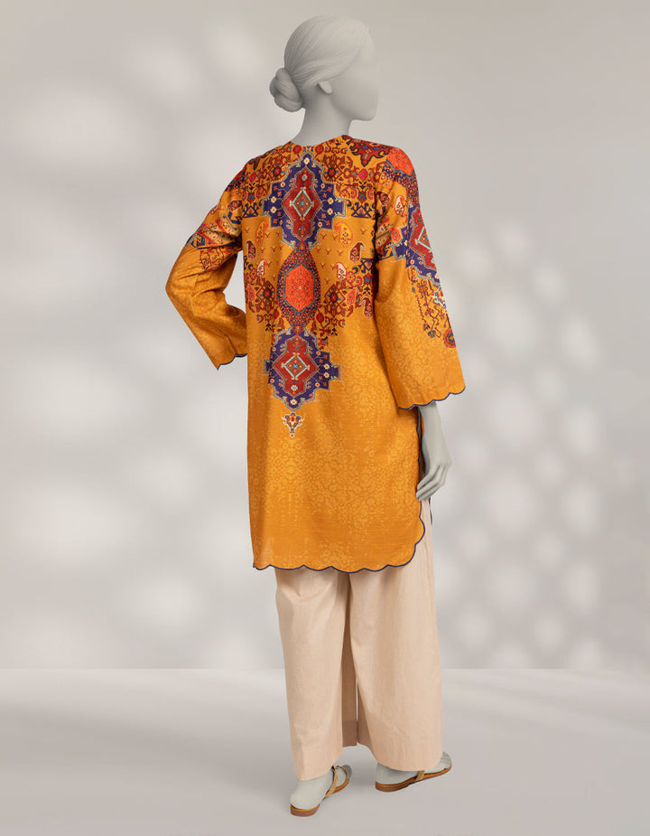 Khaddar Slub Chrome Kurti - J. Junaid Jamshed