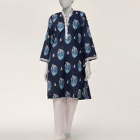 Lawn Blue Kurti - J. Junaid Jamshed