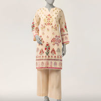 Lawn Ivory Kurti - J. Junaid Jamshed