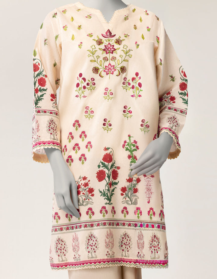 Lawn Ivory Kurti - J. Junaid Jamshed