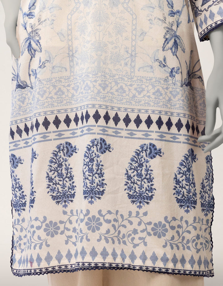 Lawn Indigo Kurti - J. Junaid Jamshed