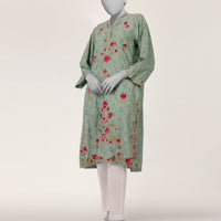 Dobby Green Kurti - J. Junaid Jamshed