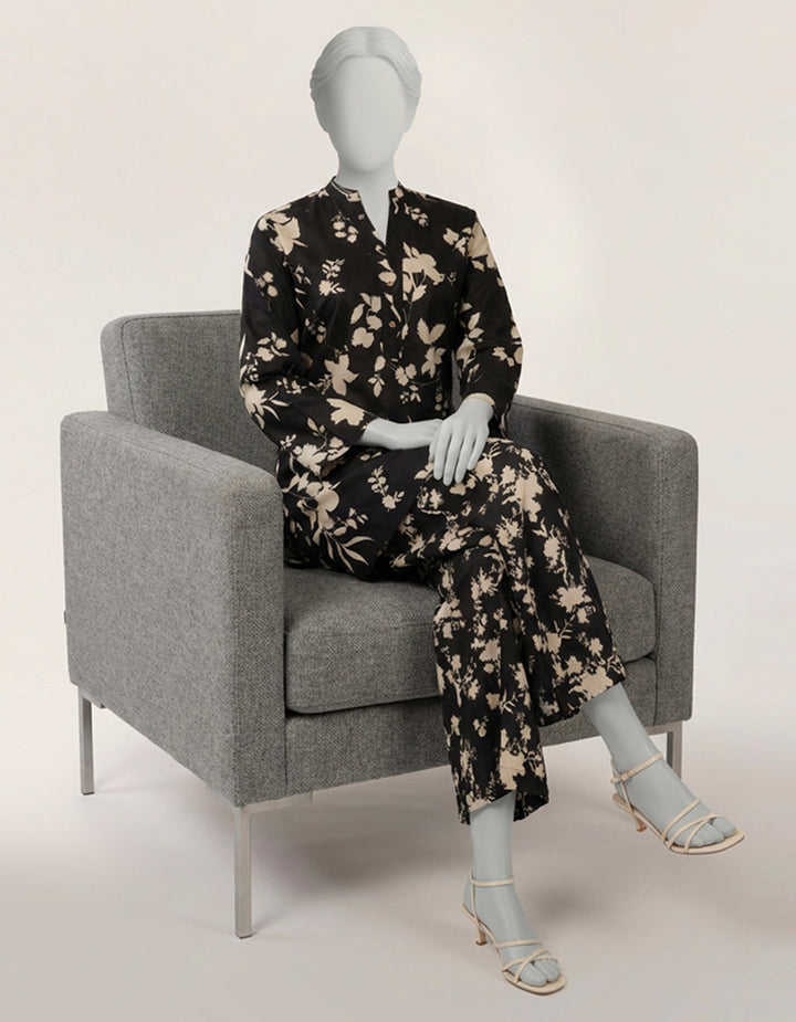 Lawn Black Kurti - J. Junaid Jamshed