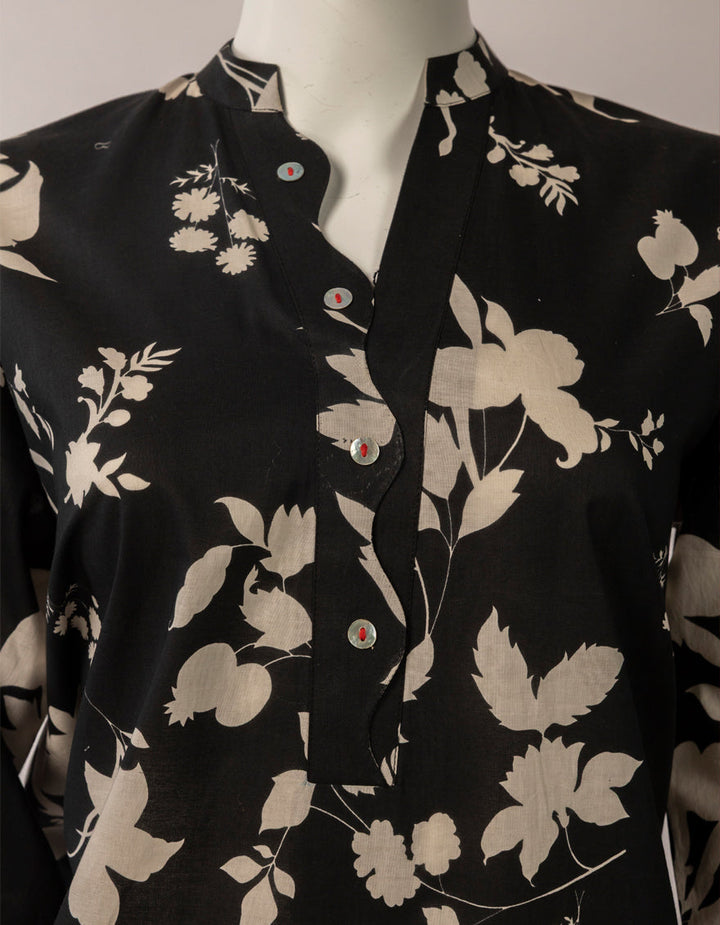 Lawn Black Kurti - J. Junaid Jamshed