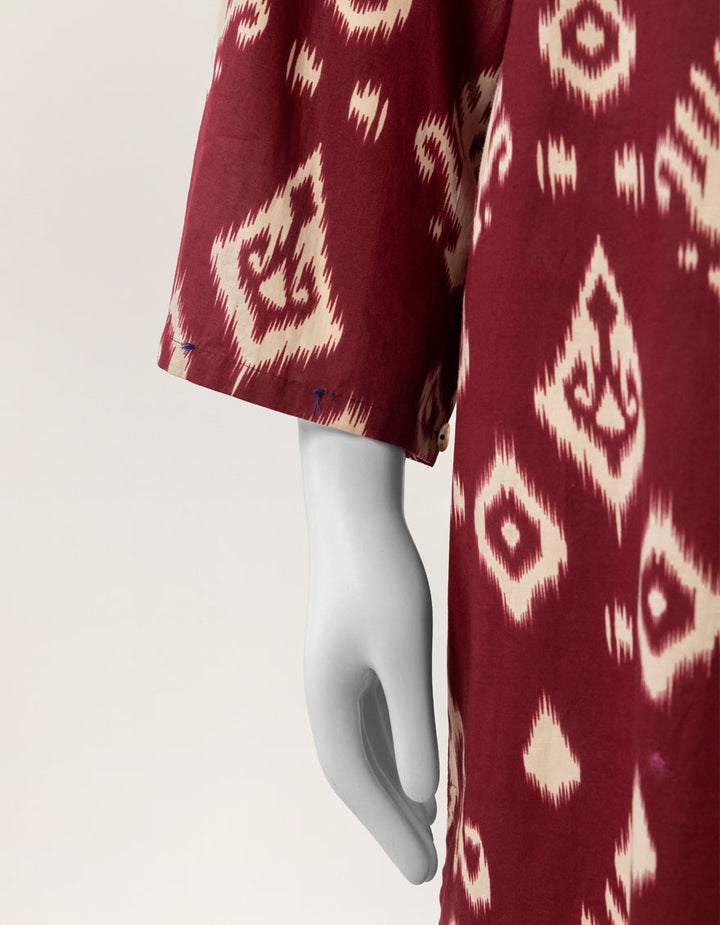 Lawn Maroon Kurti - J. Junaid Jamshed