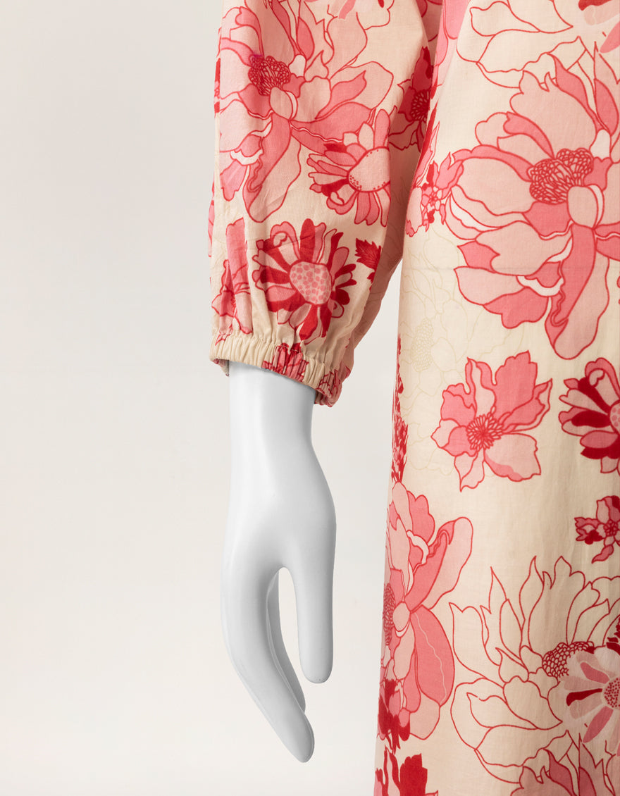 Lawn Pink Kurti - J. Junaid Jamshed