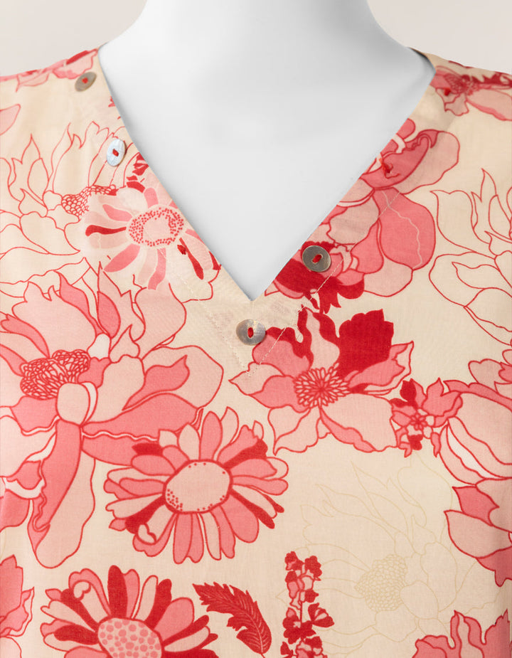 Lawn Pink Kurti - J. Junaid Jamshed