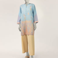 Lawn Blue Kurti - J. Junaid Jamshed