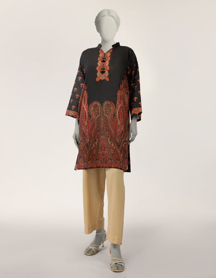 Lawn Black Kurti - J. Junaid Jamshed