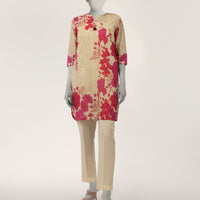 Lawn Beige Kurti - J. Junaid Jamshed