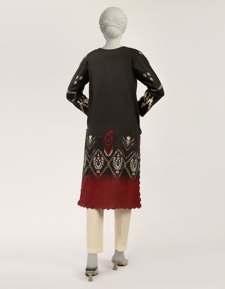 Lawn Black Kurti - J. Junaid Jamshed