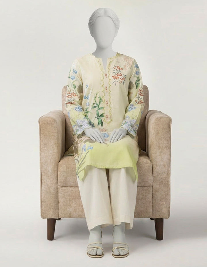 Lawn Multicolor Kurti - J. Junaid Jamshed