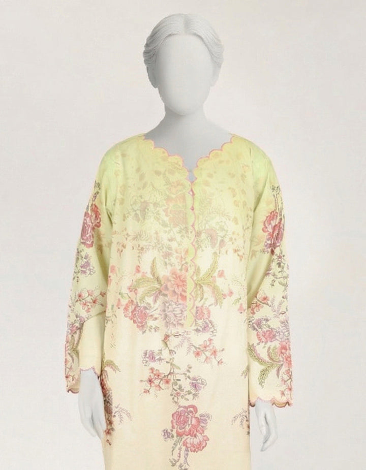 Lawn Green Kurti - J. Junaid Jamshed