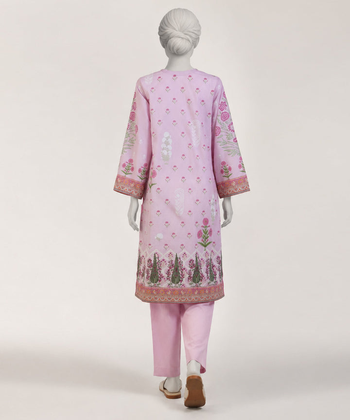 Lawn Pink Kurti - J. Junaid Jamshed