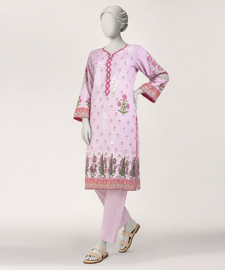 Lawn Pink Kurti - J. Junaid Jamshed