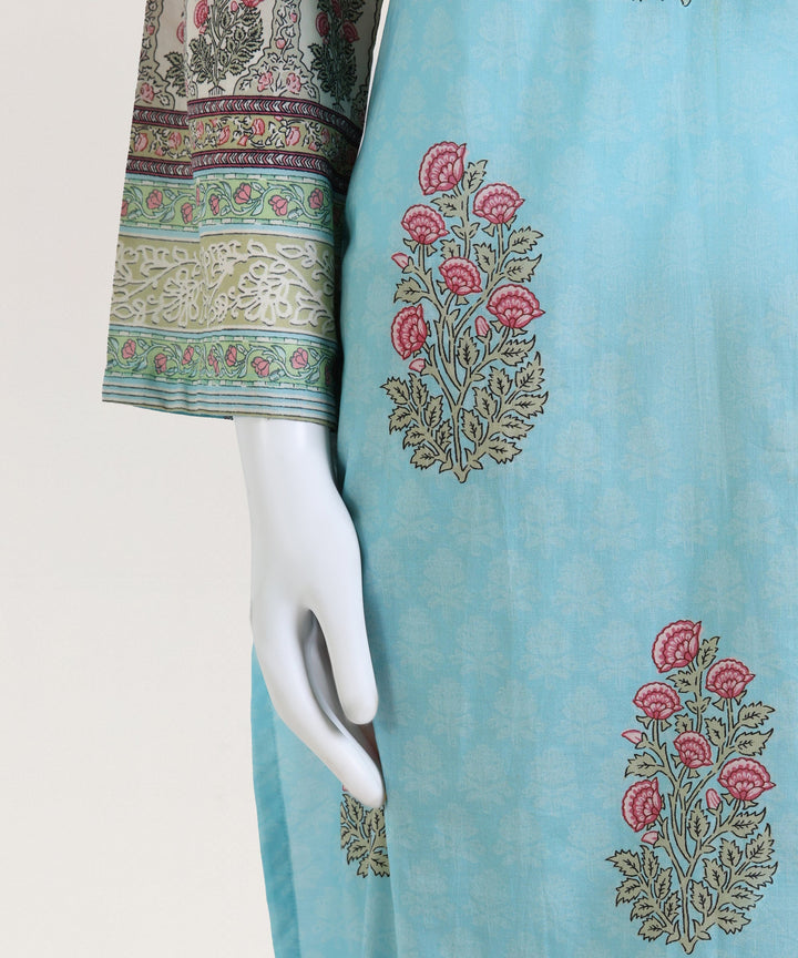 Lawn Blue Kurti - J. Junaid Jamshed