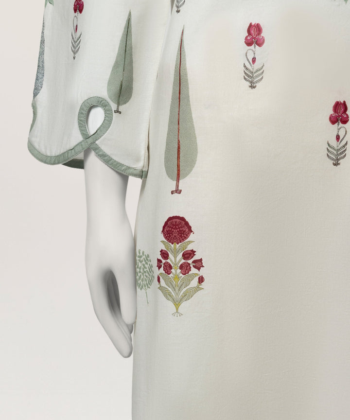Lawn White Kurti - J. Junaid Jamshed