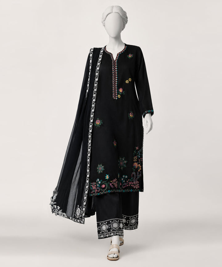 Lawn Black Kurti - J. Junaid Jamshed