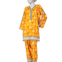 Lawn Brown Kurti- J. Junaid Jamshed