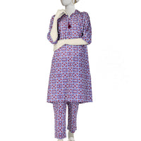 Lawn Purple Kurti- J. Junaid Jamshed