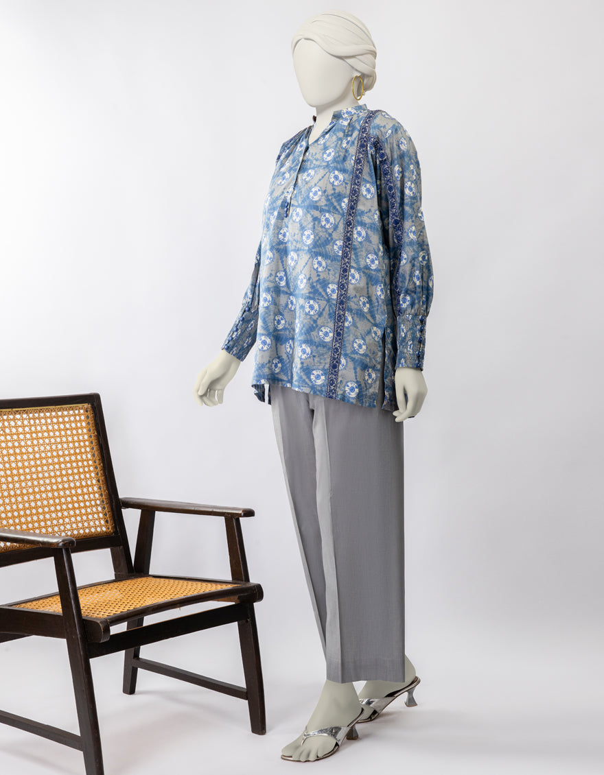 Lawn Grey Stitched Suit - J. Junaid Jamshed