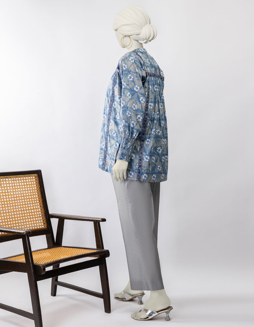 Lawn Grey Stitched Suit - J. Junaid Jamshed