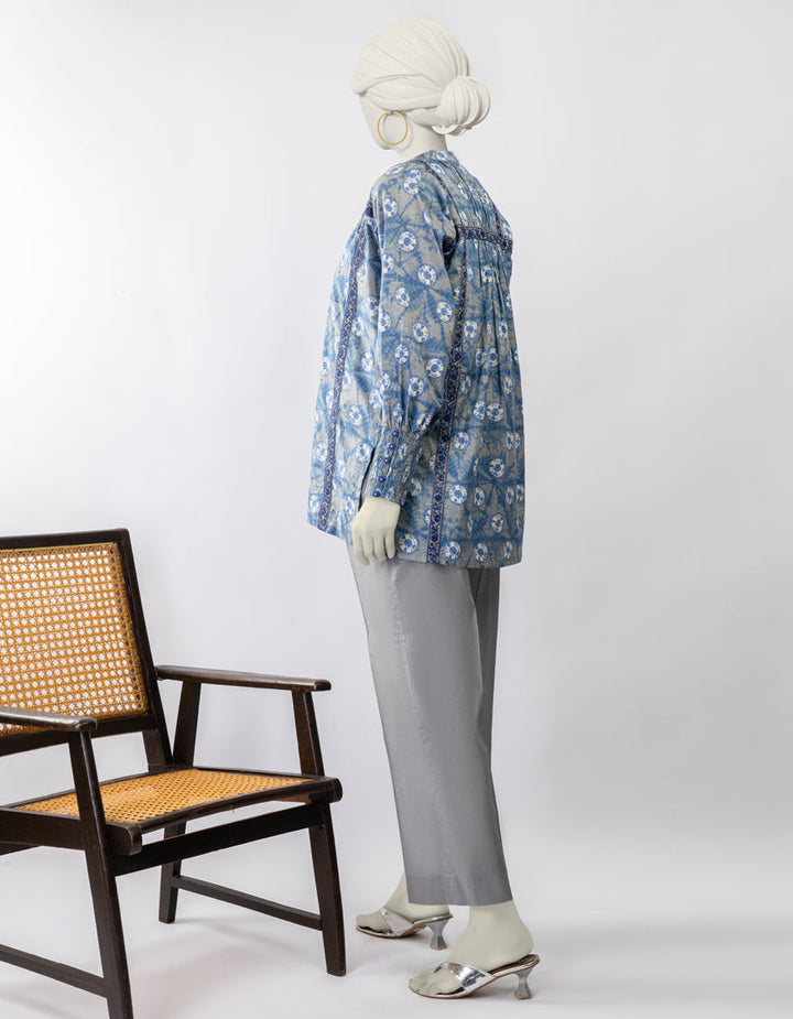 Lawn Grey Stitched Suit - J. Junaid Jamshed