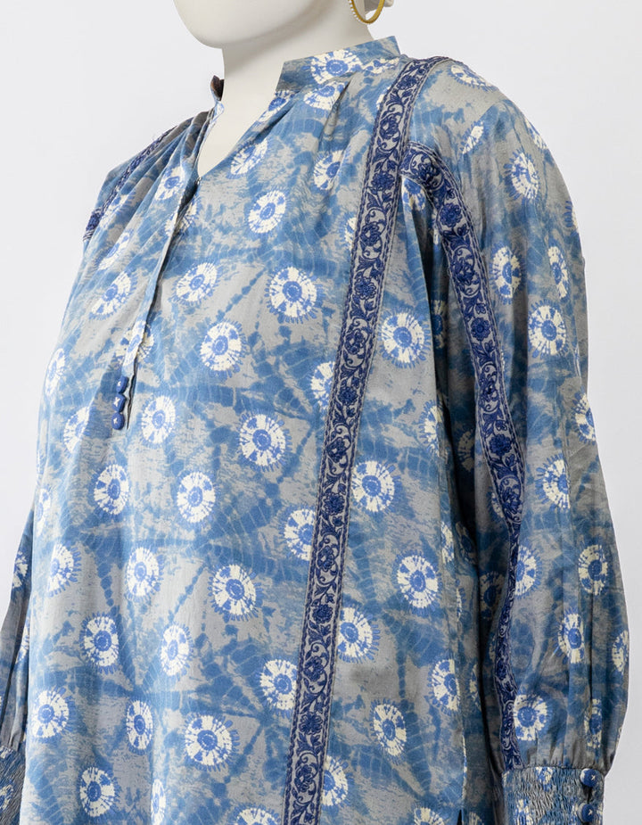 Lawn Grey Stitched Suit - J. Junaid Jamshed