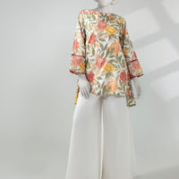 Lawn White Unstitched Suit - J. Junaid Jamshed