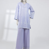 Lawn Purple Unstitched Suit - J. Junaid Jamshed
