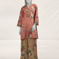 Cambric Multicolor Unstitched Suit - J. Junaid Jamshed